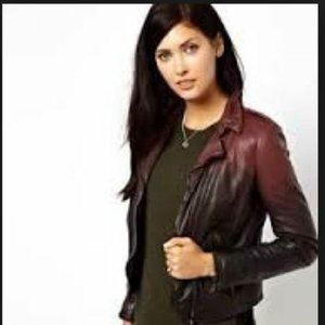 Muubaa Salazar Ombre Genuine Lamb Leather Jacket
